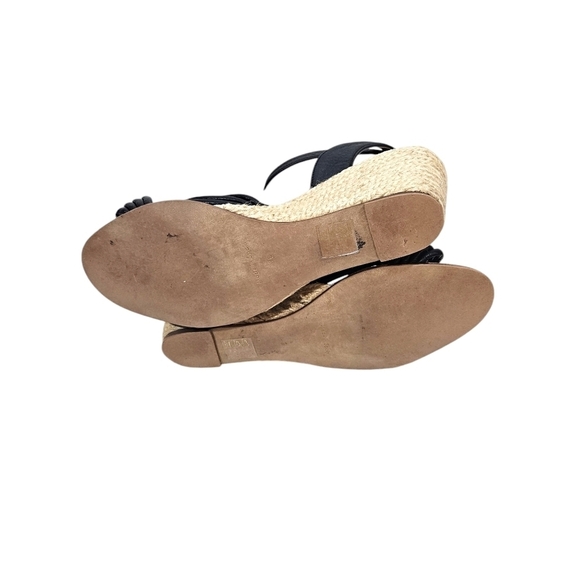 Palomitas Black Knotted Strap Espadrille Heels - Picture 6 of 9